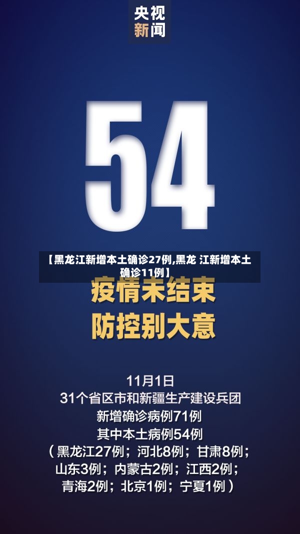 【黑龙江新增本土确诊27例,黑龙 江新增本土确诊11例】-第2张图片