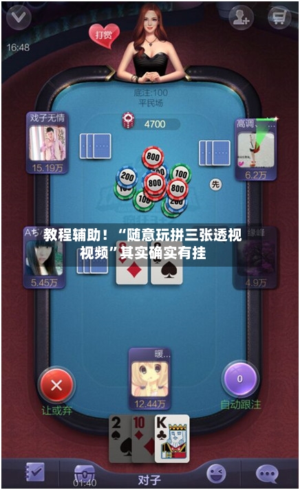 教程辅助！“随意玩拼三张透视视频”其实确实有挂-第3张图片