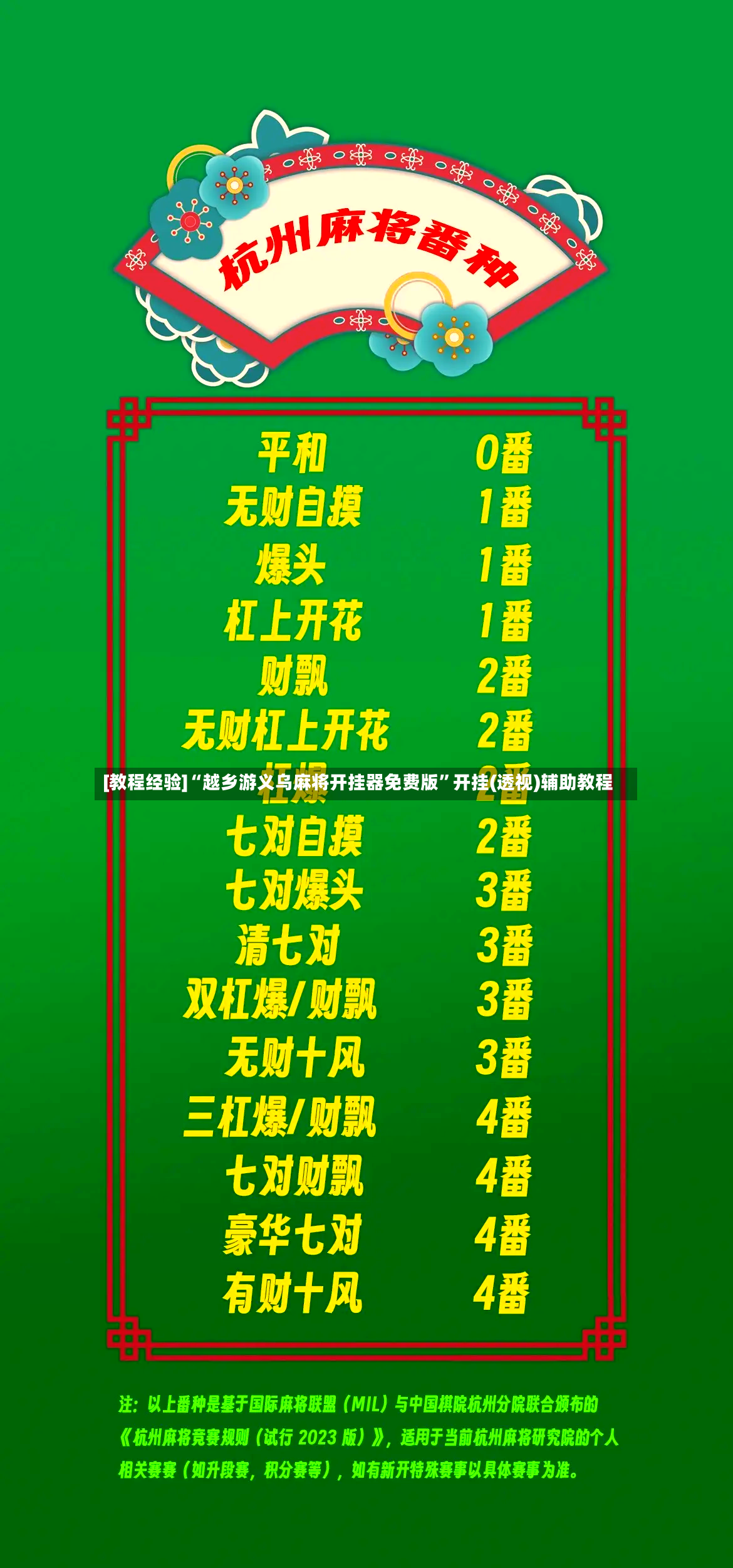 [教程经验]“越乡游义乌麻将开挂器免费版”开挂(透视)辅助教程