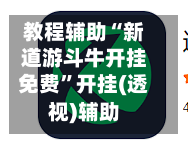 教程辅助“新道游斗牛开挂免费”开挂(透视)辅助-第3张图片