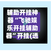 辅助开挂神器“飞驰娱乐开挂辅助器”开挂(透视)辅助