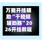 万能开挂辅助“干瞪眼辅助器”2026开挂教程步骤