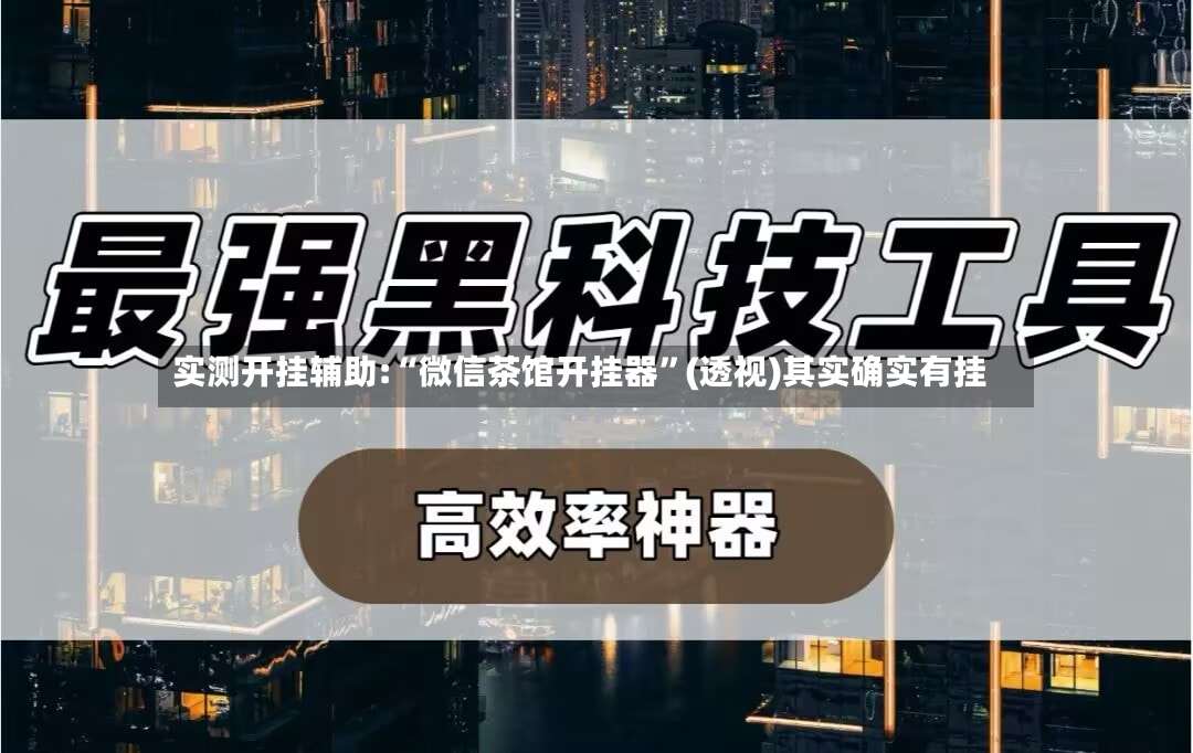 实测开挂辅助:“微信茶馆开挂器	”(透视)其实确实有挂-第3张图片