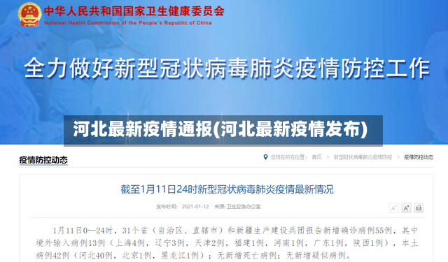 河北最新疫情通报(河北最新疫情发布)