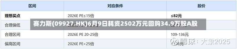 赛力斯(09927.HK)6月9日耗资2502万元回购34.9万股A股
