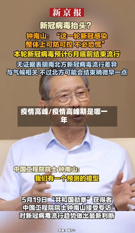疫情高峰/疫情高峰期是哪一年-第2张图片