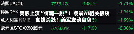 美股上演“惊魂一跳	”！凌晨AI相关板块全线杀跌！美军发动空袭！-第3张图片