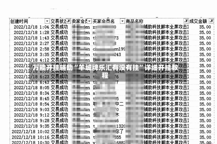 万能开挂辅助“羊城牌乐汇有没有挂”详细开挂教程-第3张图片