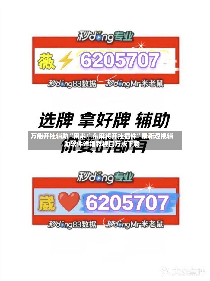 万能开挂辅助“闲来广东麻将开挂插件”最新透视辅助软件详细教程官方版下载