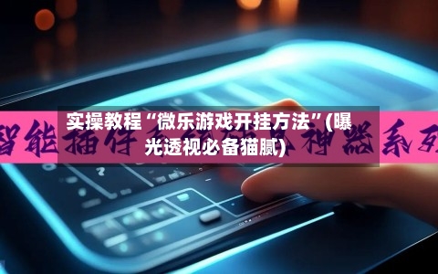 实操教程“微乐游戏开挂方法	”(曝光透视必备猫腻)-第2张图片