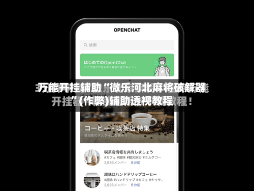 万能开挂辅助“微乐河北麻将破解器”(作弊)辅助透视教程-第2张图片