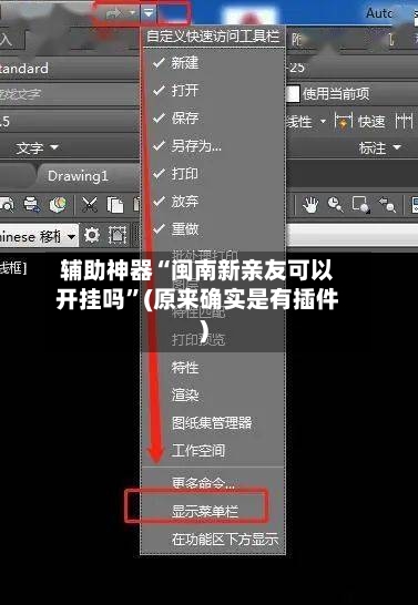 辅助神器“闽南新亲友可以开挂吗”(原来确实是有插件)