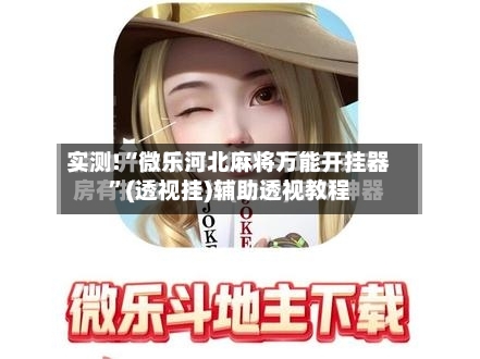 实测!“微乐河北麻将万能开挂器”(透视挂)辅助透视教程