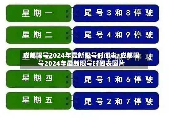 成都限号2024年最新限号时间表/成都限号2024年最新限号时间表图片-第3张图片
