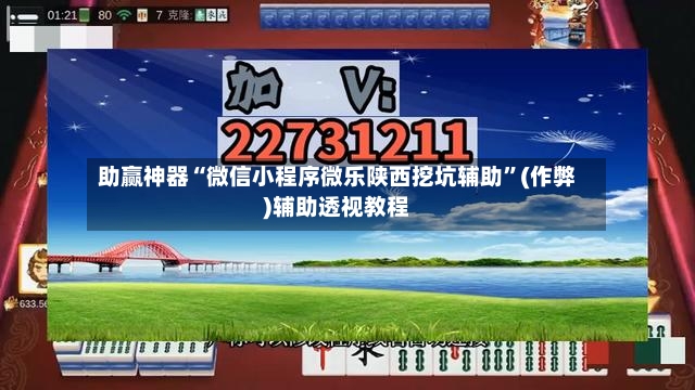 助赢神器“微信小程序微乐陕西挖坑辅助”(作弊)辅助透视教程