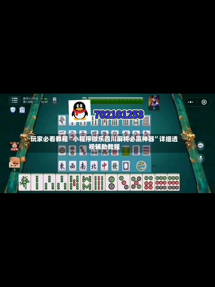 玩家必看教程“小程序微乐四川麻将必赢神器”详细透视辅助教程-第3张图片