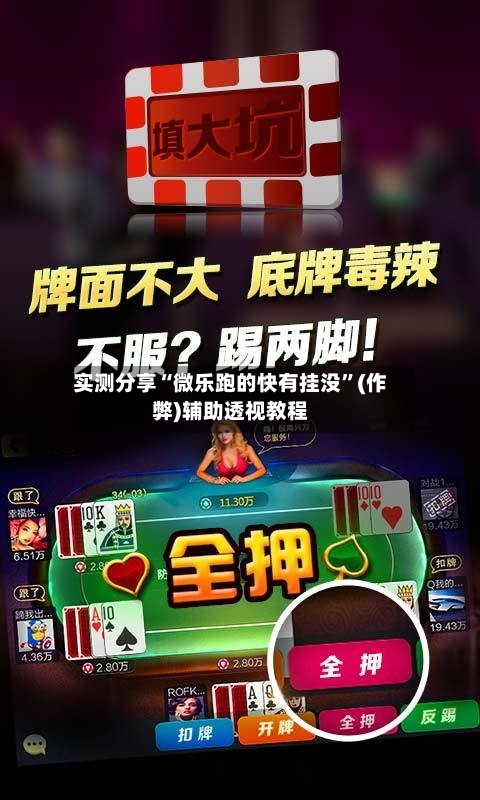 实测分享“微乐跑的快有挂没”(作弊)辅助透视教程-第2张图片
