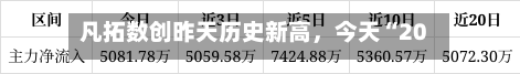 凡拓数创昨天历史新高，今天“20CM”跌停-第2张图片