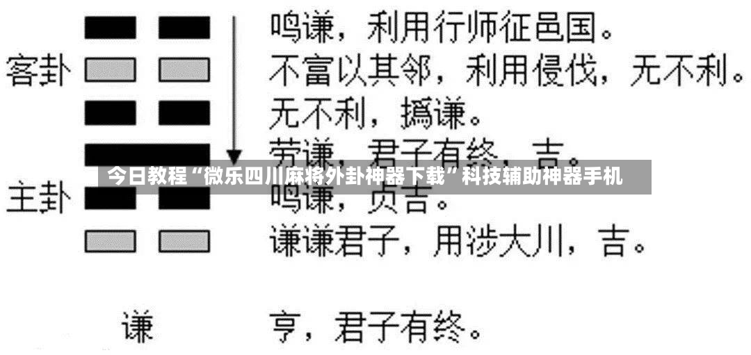 今日教程“微乐四川麻将外卦神器下载”科技辅助神器手机-第3张图片