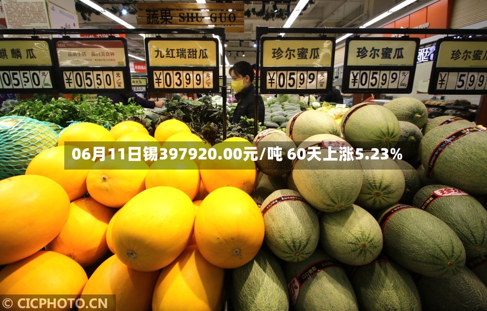 06月11日锡397920.00元/吨 60天上涨5.23%
