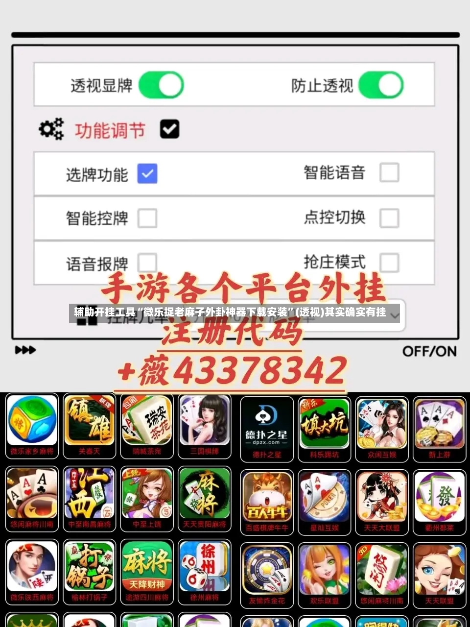 辅助开挂工具“微乐捉老麻子外卦神器下载安装”(透视)其实确实有挂