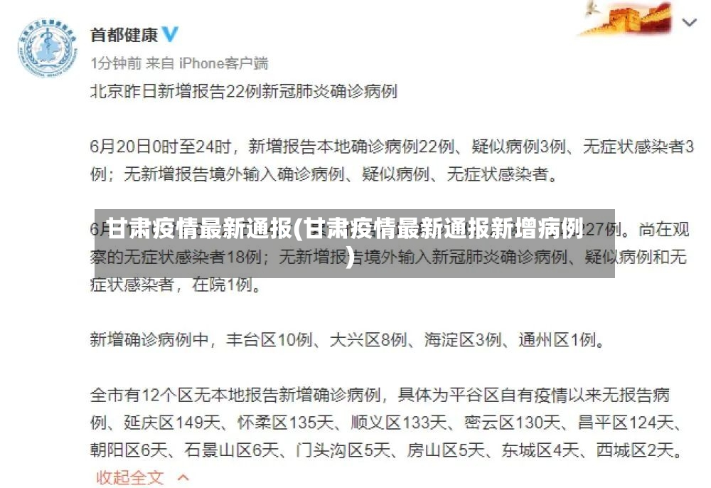 甘肃疫情最新通报(甘肃疫情最新通报新增病例)-第3张图片