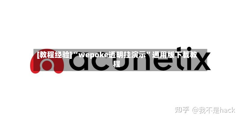 [教程经验]“wepoke透明挂演示”通用版下载教程-第3张图片