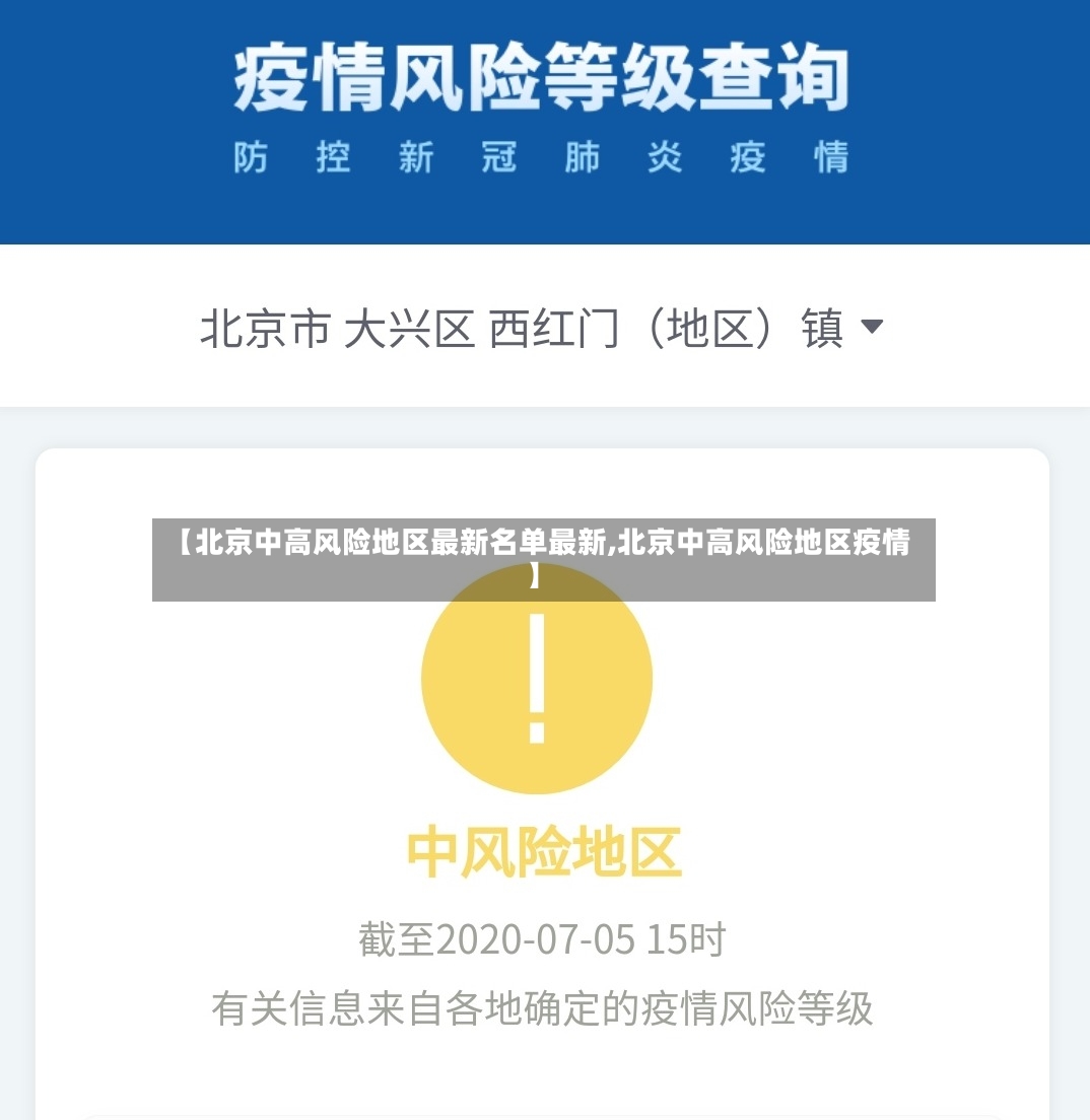 【北京中高风险地区最新名单最新,北京中高风险地区疫情】-第2张图片