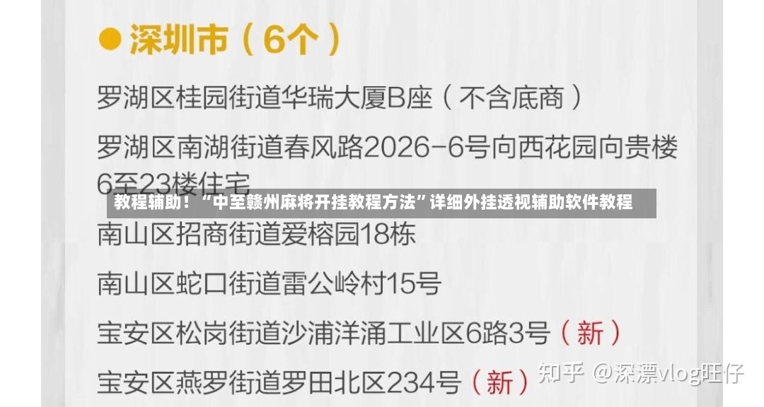 教程辅助！“中至赣州麻将开挂教程方法”详细外挂透视辅助软件教程