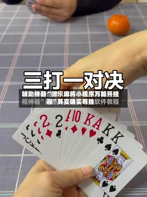 辅助神器“微乐麻将小程序万能开挂器	”其实确实有挂-第2张图片