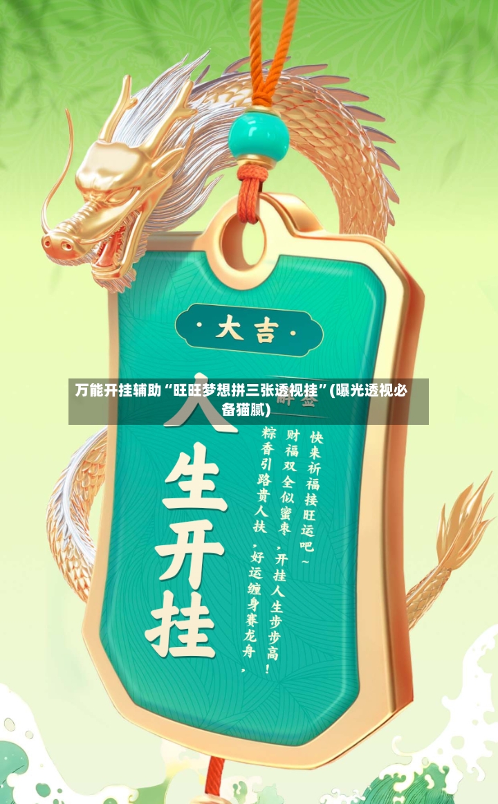 万能开挂辅助“旺旺梦想拼三张透视挂”(曝光透视必备猫腻)-第3张图片