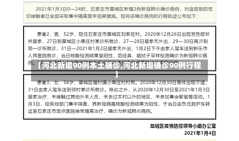 【河北新增90例本土确诊,河北新增确诊90例行程】-第2张图片