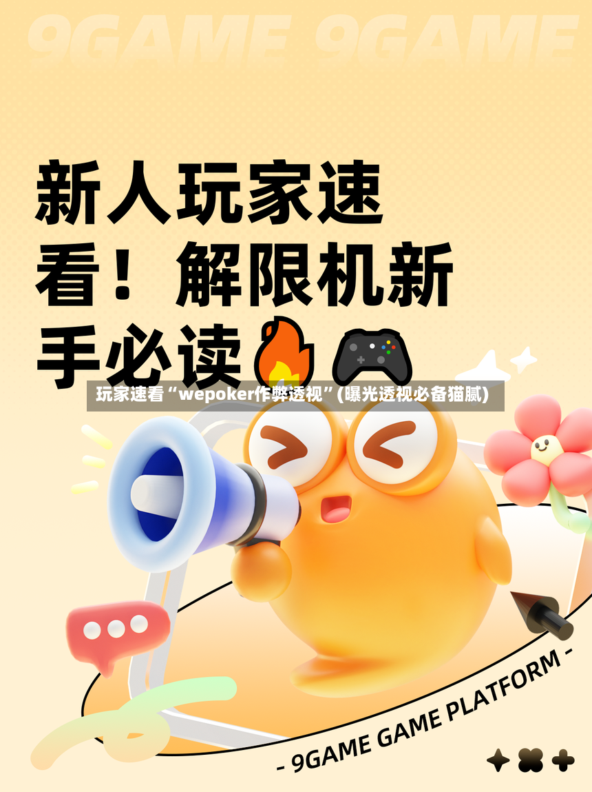 玩家速看“wepoker作弊透视	”(曝光透视必备猫腻)-第3张图片