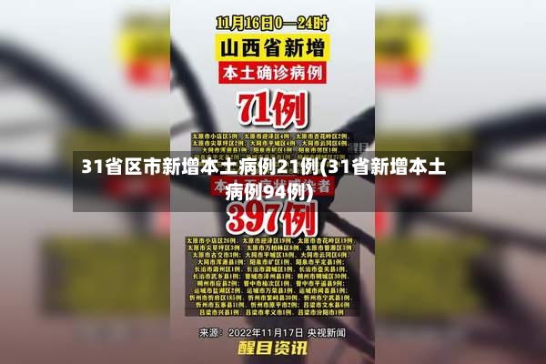 31省区市新增本土病例21例(31省新增本土病例94例)