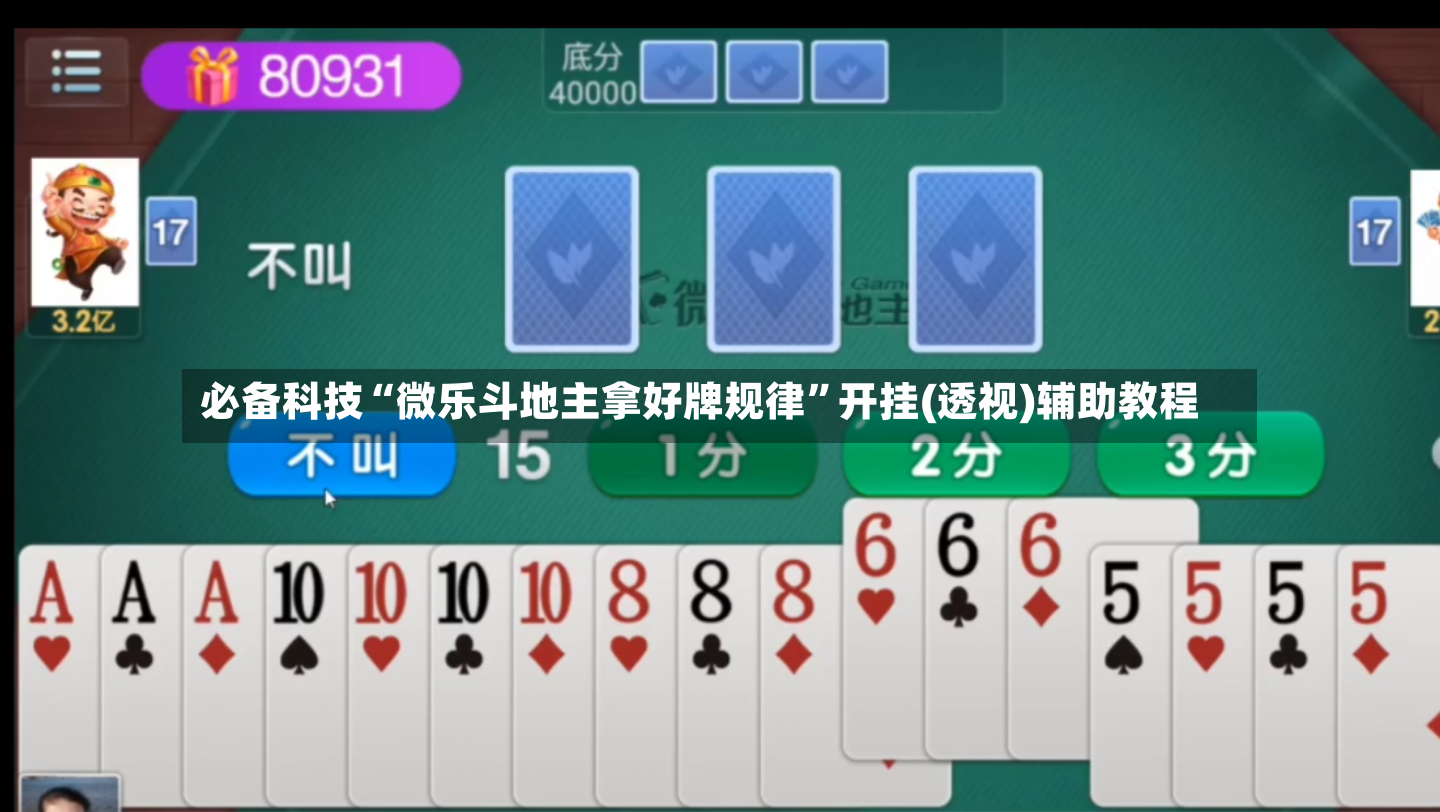 必备科技“微乐斗地主拿好牌规律”开挂(透视)辅助教程-第2张图片