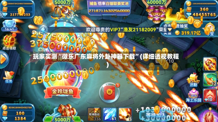 玩家实测“微乐广东麻将外卦神器下载”(详细透视教程)-第2张图片