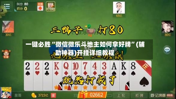 一键必胜“微信微乐斗地主如何拿好牌”(辅助神器)开挂详细教程