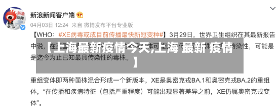 【上海最新疫情今天,上海 最新 疫情】
