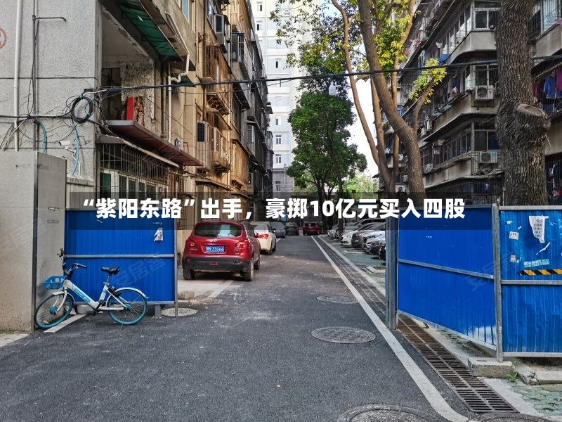 “紫阳东路	”出手	，豪掷10亿元买入四股-第2张图片