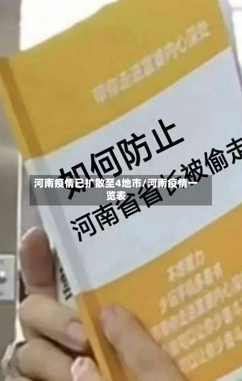 河南疫情已扩散至4地市/河南疫情一览表-第3张图片