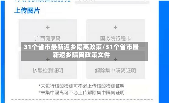 31个省市最新返乡隔离政策/31个省市最新返乡隔离政策文件-第2张图片