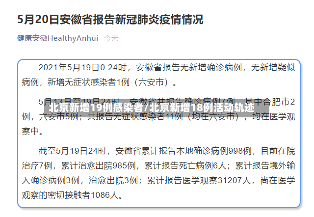北京新增19例感染者/北京新增18例活动轨迹-第2张图片
