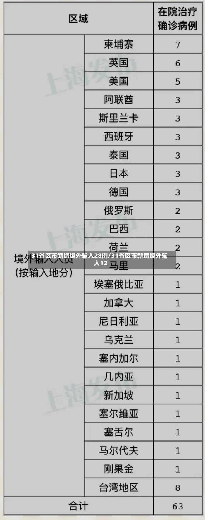 31省区市新增境外输入28例/31省区市新增境外输入12-第2张图片