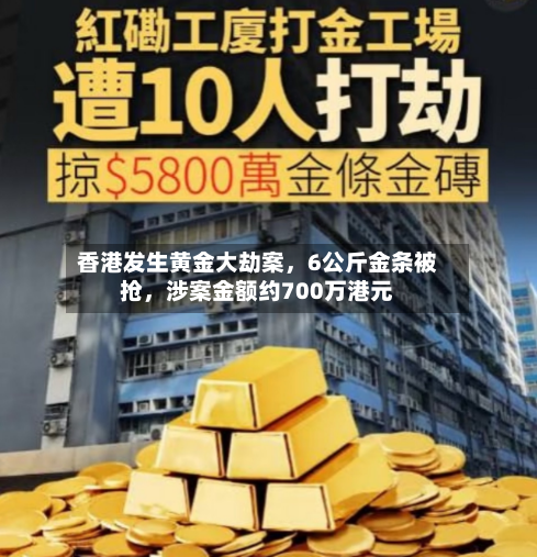 香港发生黄金大劫案，6公斤金条被抢，涉案金额约700万港元-第2张图片