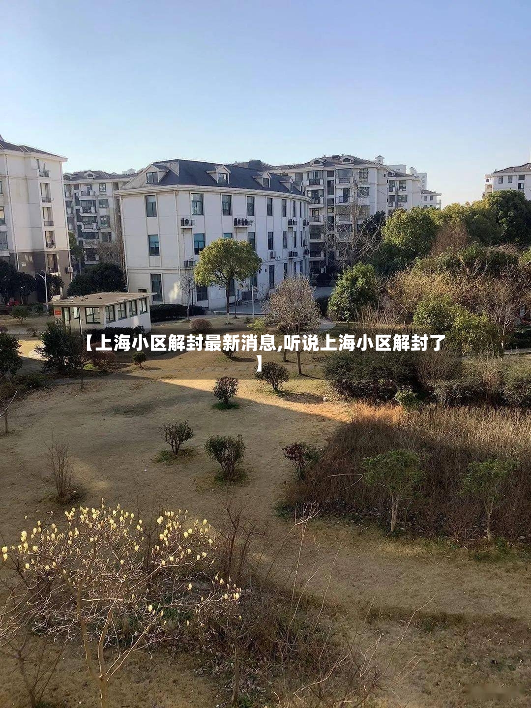 【上海小区解封最新消息,听说上海小区解封了】