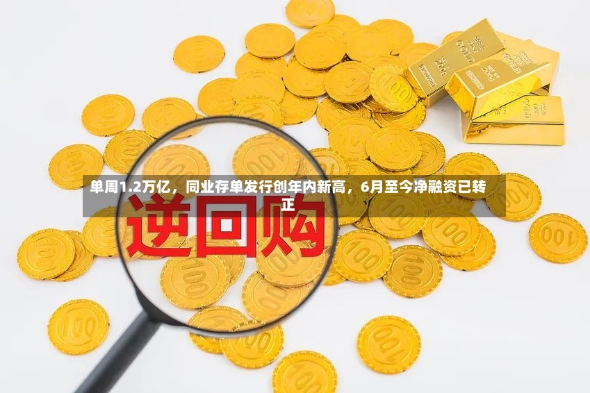 单周1.2万亿，同业存单发行创年内新高，6月至今净融资已转正