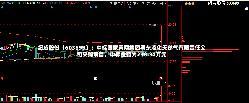 纽威股份（603699）：中标国家管网集团粤东液化天然气有限责任公司采购项目，中标金额为298.34万元