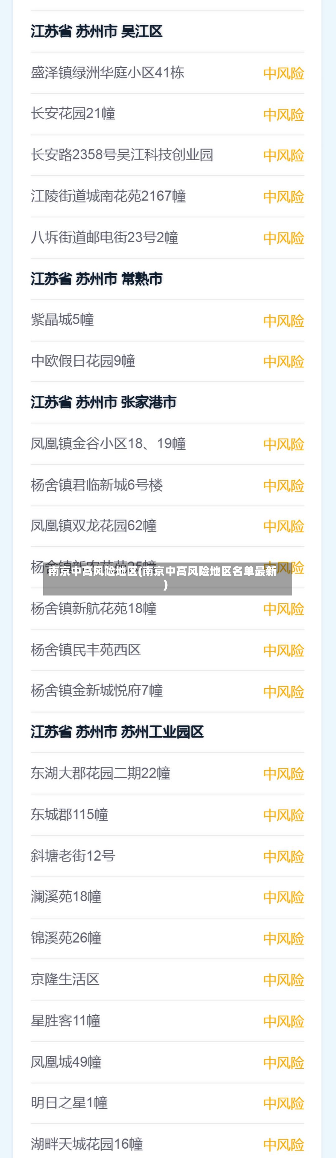 南京中高风险地区(南京中高风险地区名单最新)-第3张图片