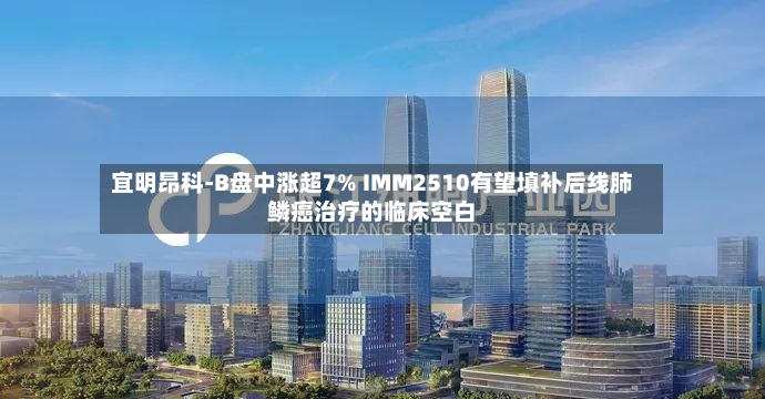 宜明昂科-B盘中涨超7% IMM2510有望填补后线肺鳞癌治疗的临床空白