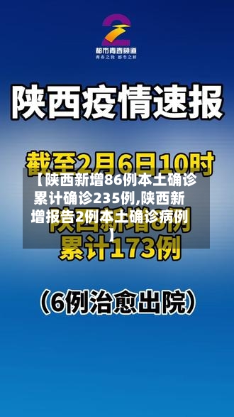 【陕西新增86例本土确诊累计确诊235例,陕西新增报告2例本土确诊病例】